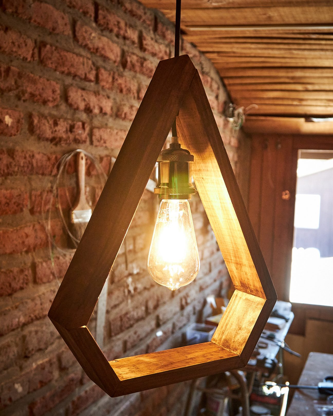 Lampara Gota Colgante con soquete metalico - Imagen 5