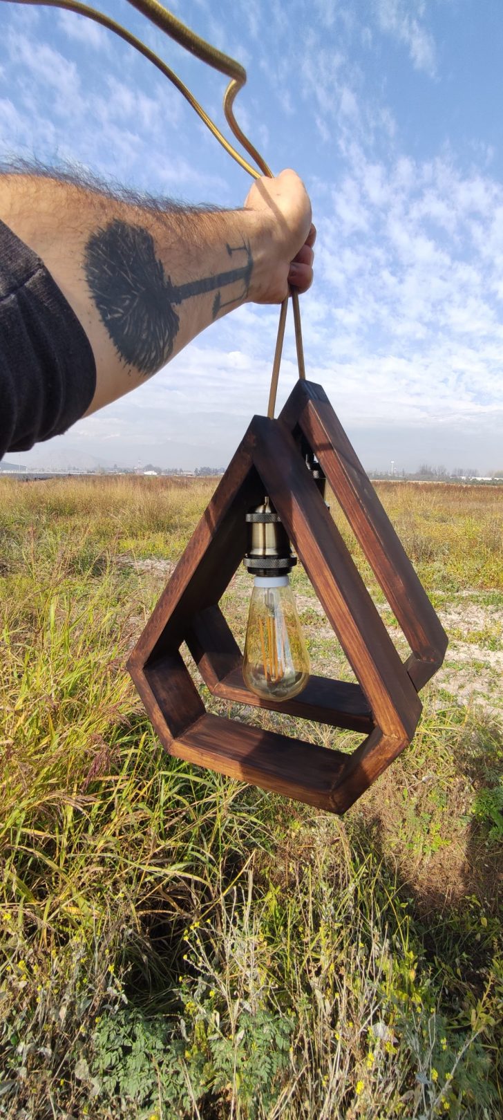 Lampara Gota Colgante con soquete metalico