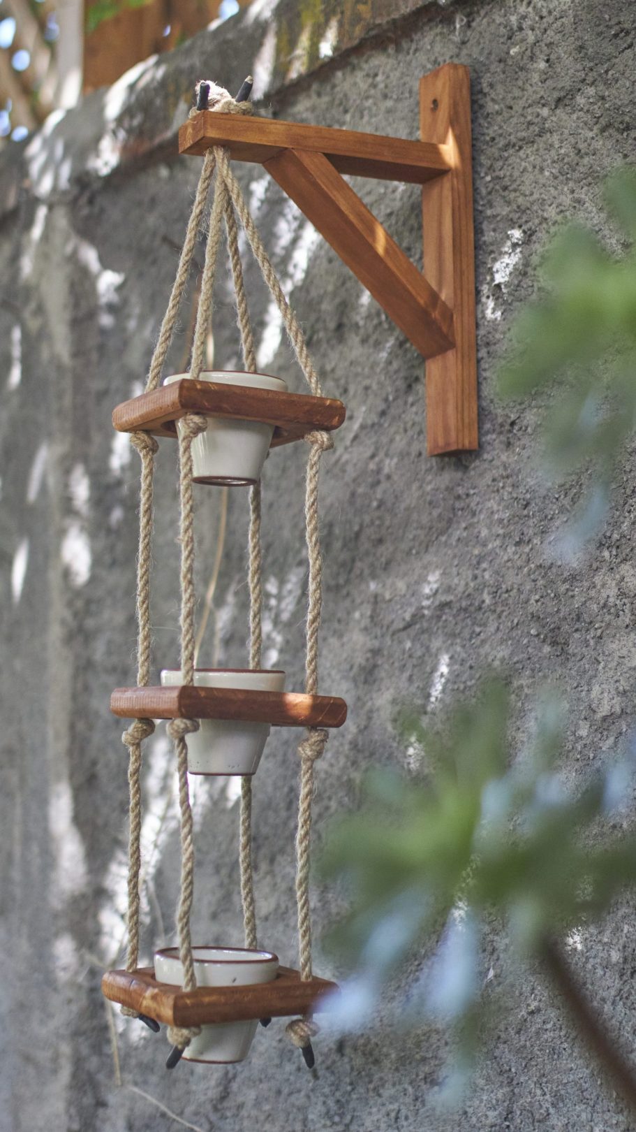 Porta maceteros colgante + Maceteros - Imagen 3